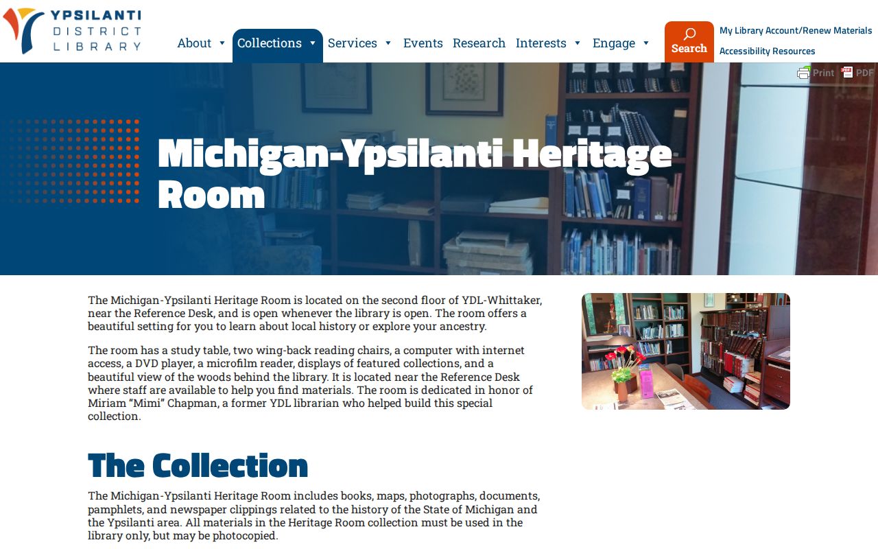 Ypsilanti city directory research at the YDL Heritage Room
