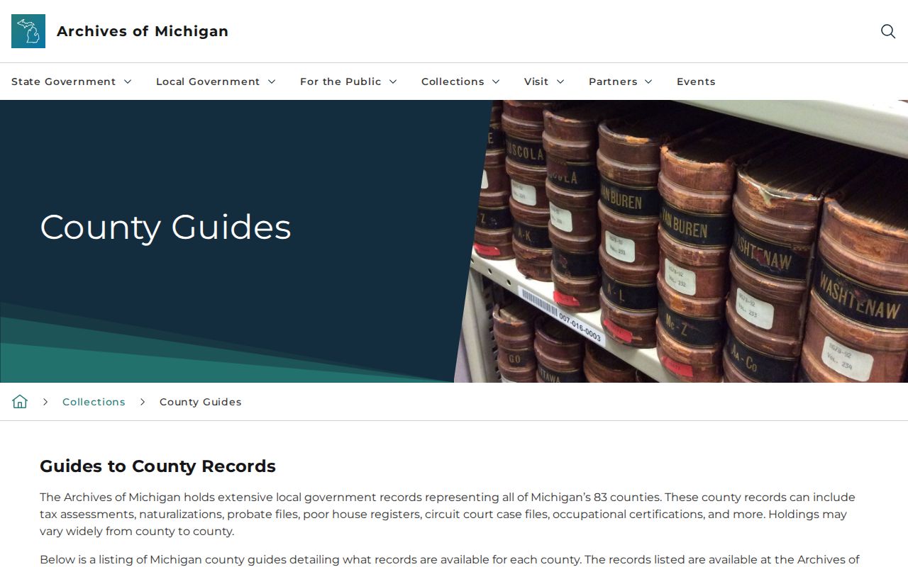 Ypsilanti previous residents Archives of Michigan county guide collection