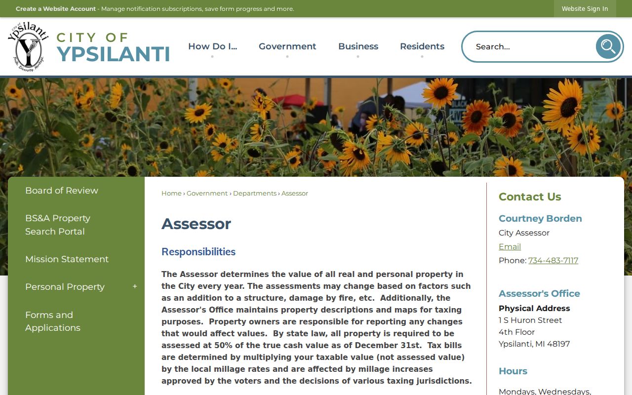 Ypsilanti ZIP code directory assessor property guidance